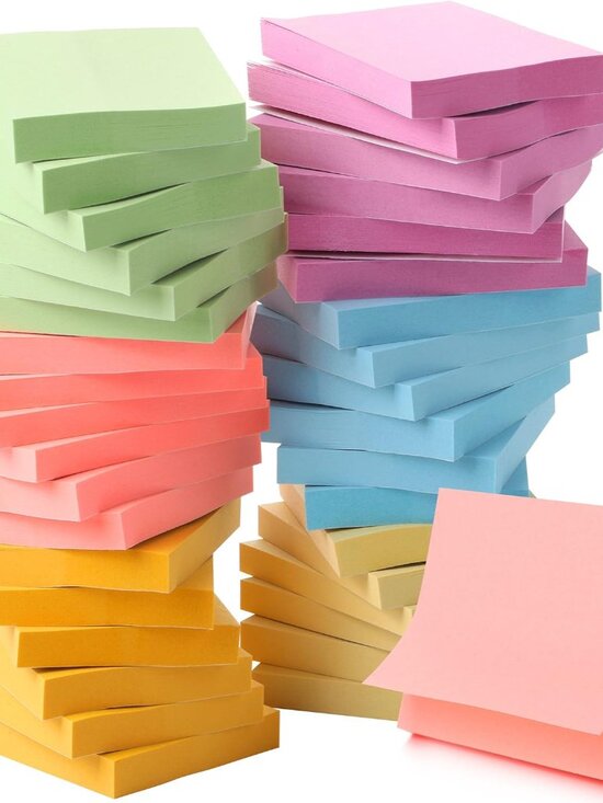 Other - Small Sticky Notes, 1.5"x2", 36 Pads, 2160 Sheets, Pastel Colors, Mini Sticky No